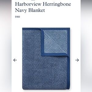 Chappywrap Harborview navy blanket